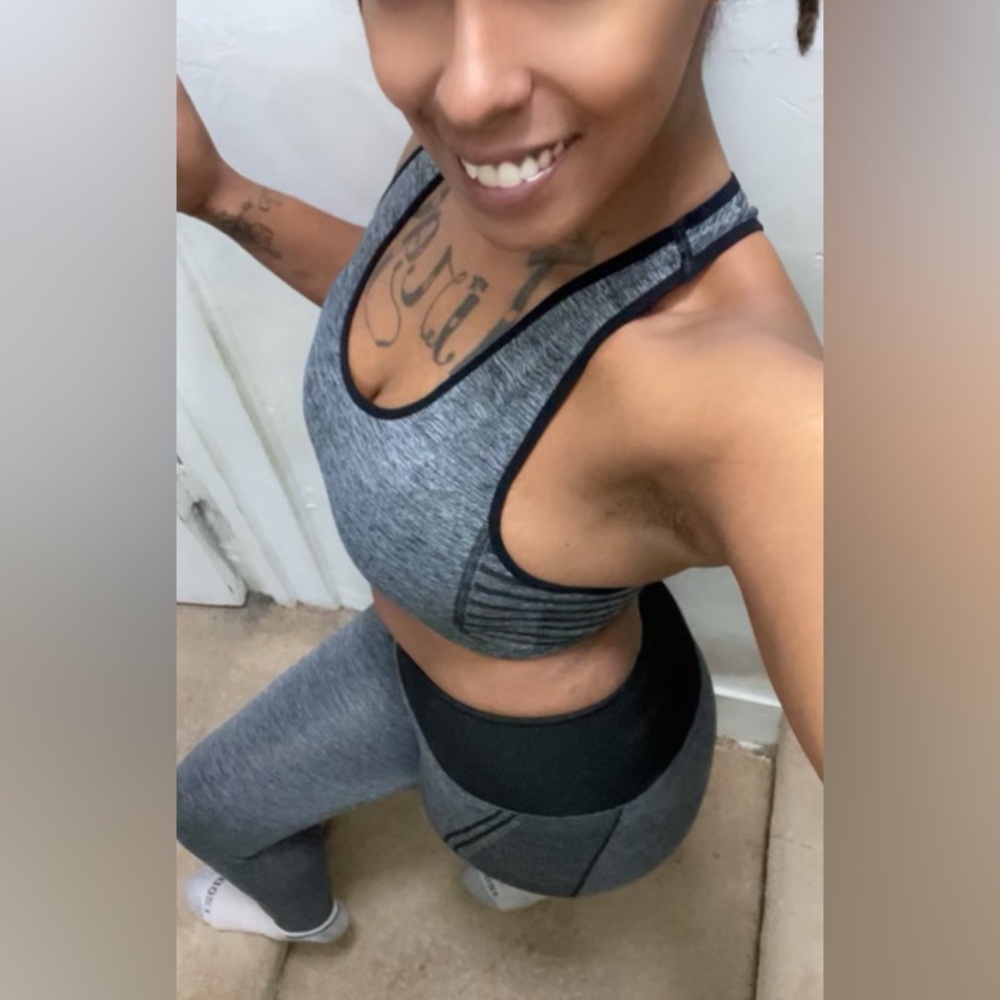 2 Piece Sport Bra and Legging Set